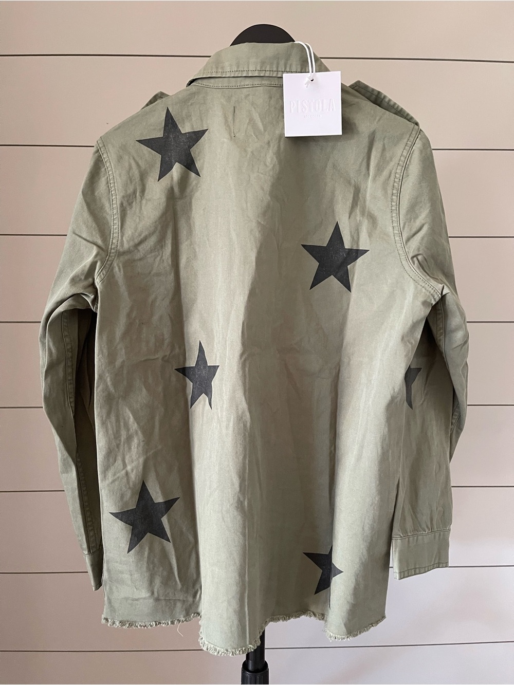 Pistola in Royal HonorStar Print Utility Jacket / Shacket - Picture 3 of 5